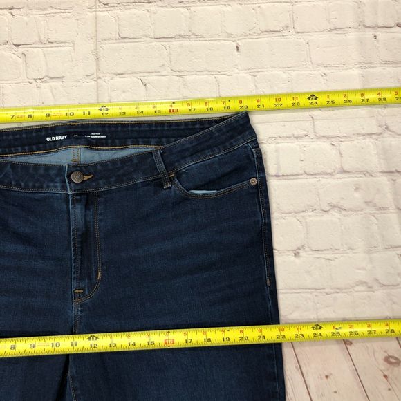 Old Navy Women Mid Rise Pop Icon Skinny Jeans Size 20 Blue Denim B242 -27 - Picture 3 of 15